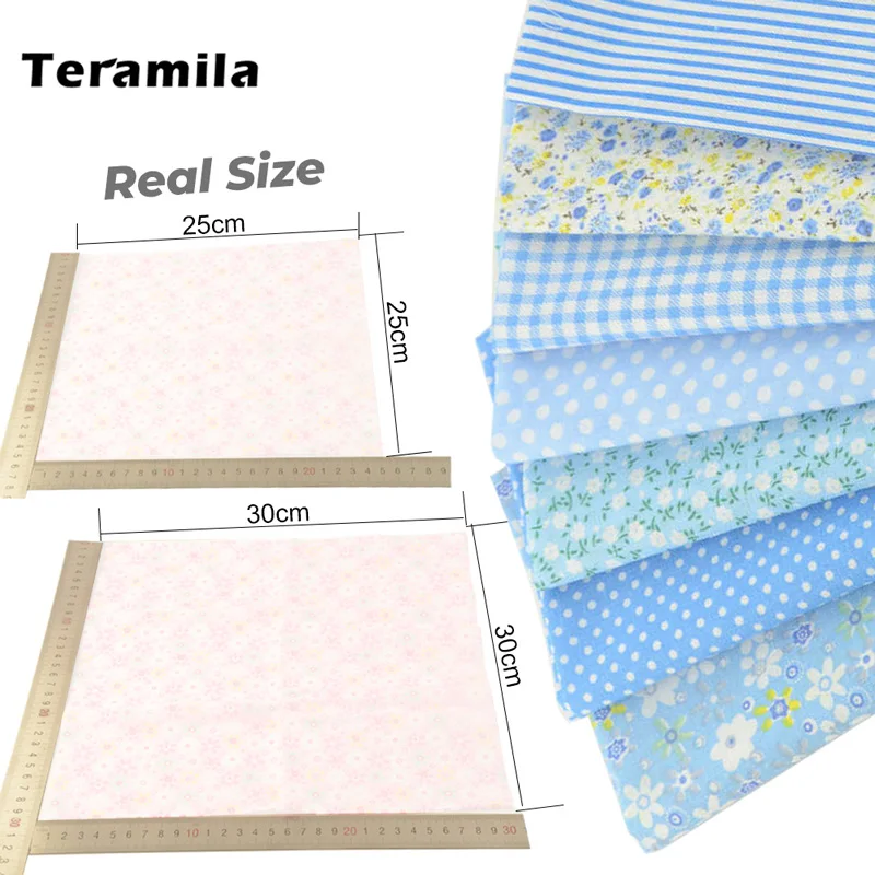 7 Pcs/Set 30x30cm Sewing Cloth Patchwork Fabrics