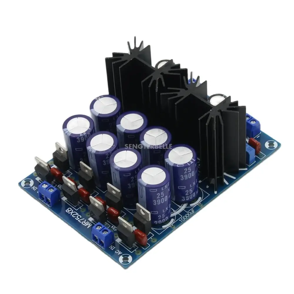 Assemble LT1084-5 Adjustable AC-DC Dual Power Supply Voltage Regulator Board DIY Audio