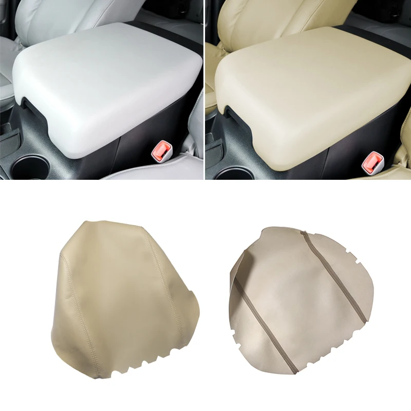 

Beige For Toyota Tundra 2007 2008 2009 2010 2011 2012 2013 Microfiber Leather Car Armrest Center Console Box Lid Cover Trim