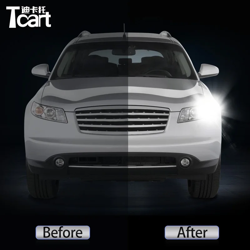 Car Accessories For Infiniti FX35 FX45 (S50) 2003~2008 2PCS 7440 WY21W T20 Led DRL Daytime Running Light With Turn Signal