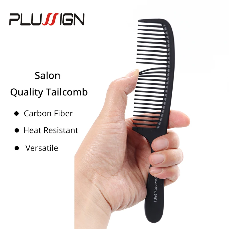 Plussign-Peigne à Raie pour Salon de Coiffure, Accessoire Professionnel, Brosses à Cheveux, Queue de Rat, Large, Vente en Gros