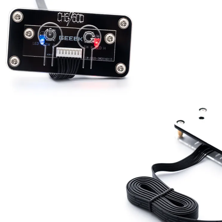 데스크탑 컴퓨터 스위치 홈 외부 외부 데스크탑 호스트 박스 전원 스위치 전원 켜기 시작 버튼 아크릴