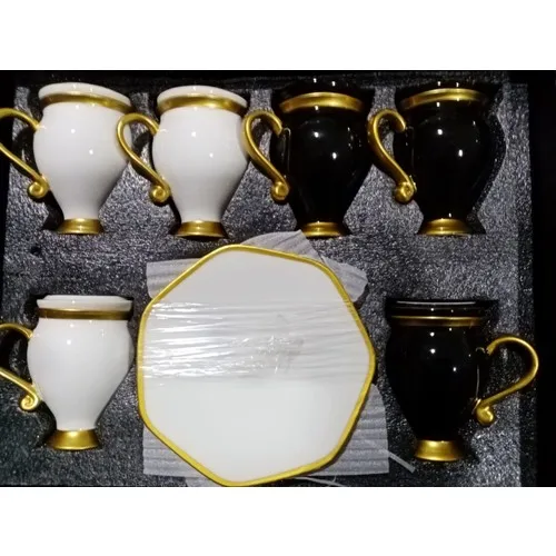 Coffee Cup Pad (6 Persons) 12 piece Tea Coffee Cups Tea Coffee Sets Tea Coffee For Trophy Turkish Tea Cup Set Glass