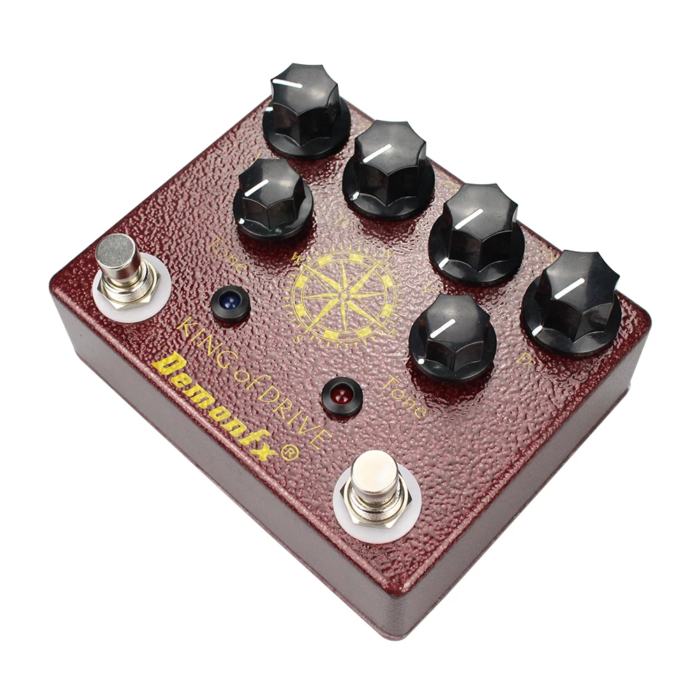 NEW Demonfx High Quality King Of Drive  King Of Clone Overdrive KOT King Of Tone Effect Pedal Dual Overdrive Chorus Pedal