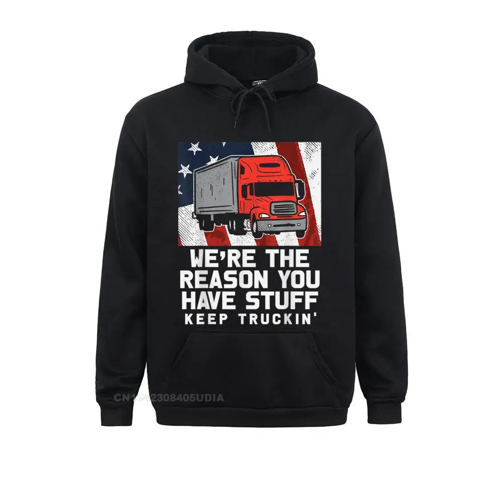 

Reason Stuff Keep Truckin USA Flag Truck Trucker Driver Hoodie Women Fashionable Hoodies Fall Sweatshirts Personalized Hoods