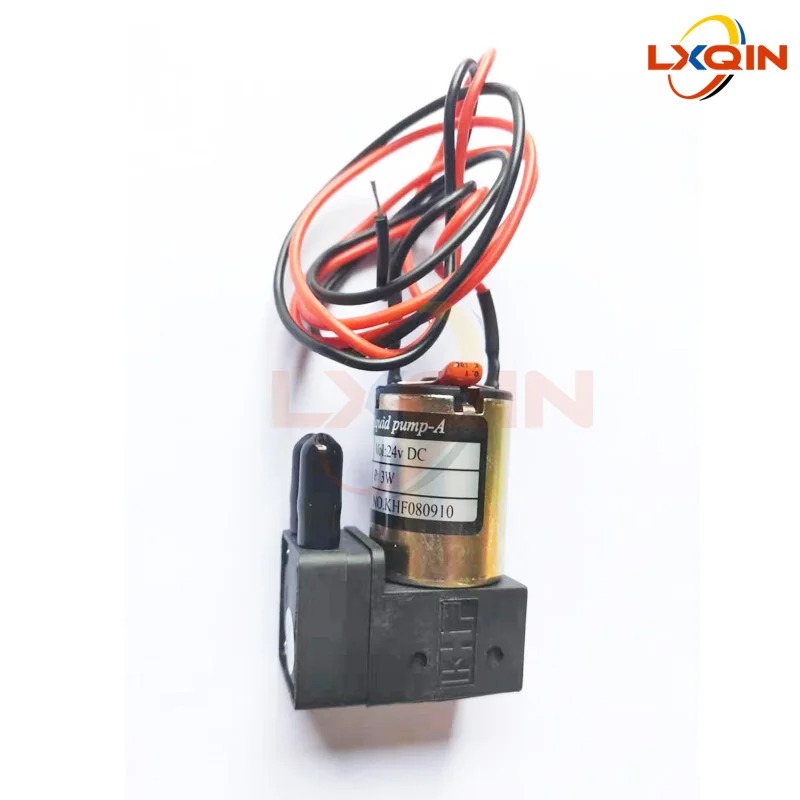 LXQIN 2pcs Eco Solvent Printer Ink Pump DC24V 3W 100-200ml/min KHF Micro Diaphragm Liquid Pump for Human Allwin Printer