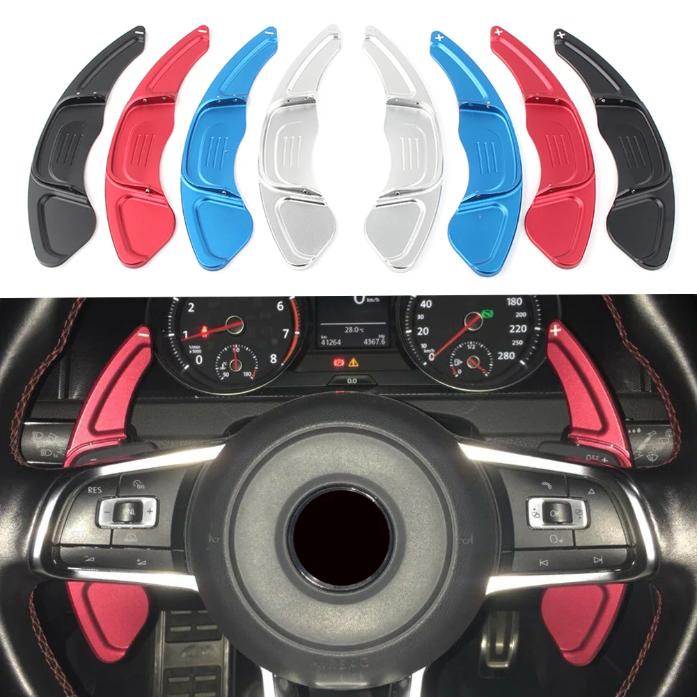 

For VW GOLF 7 Car Steering Wheel Shift Paddle CNC Shifter For Volkswagen GTI R-Line MK7 Sagitar GLI 2015 2016 2017 2018 2019