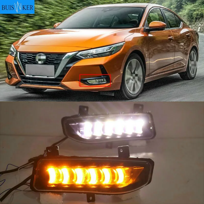 

2Pcs For Nissan Sentra Sylphy 2019 2020 LED Daytime Running Light Car Accessories Waterproof 12V DRL Fog Lamp Decoration