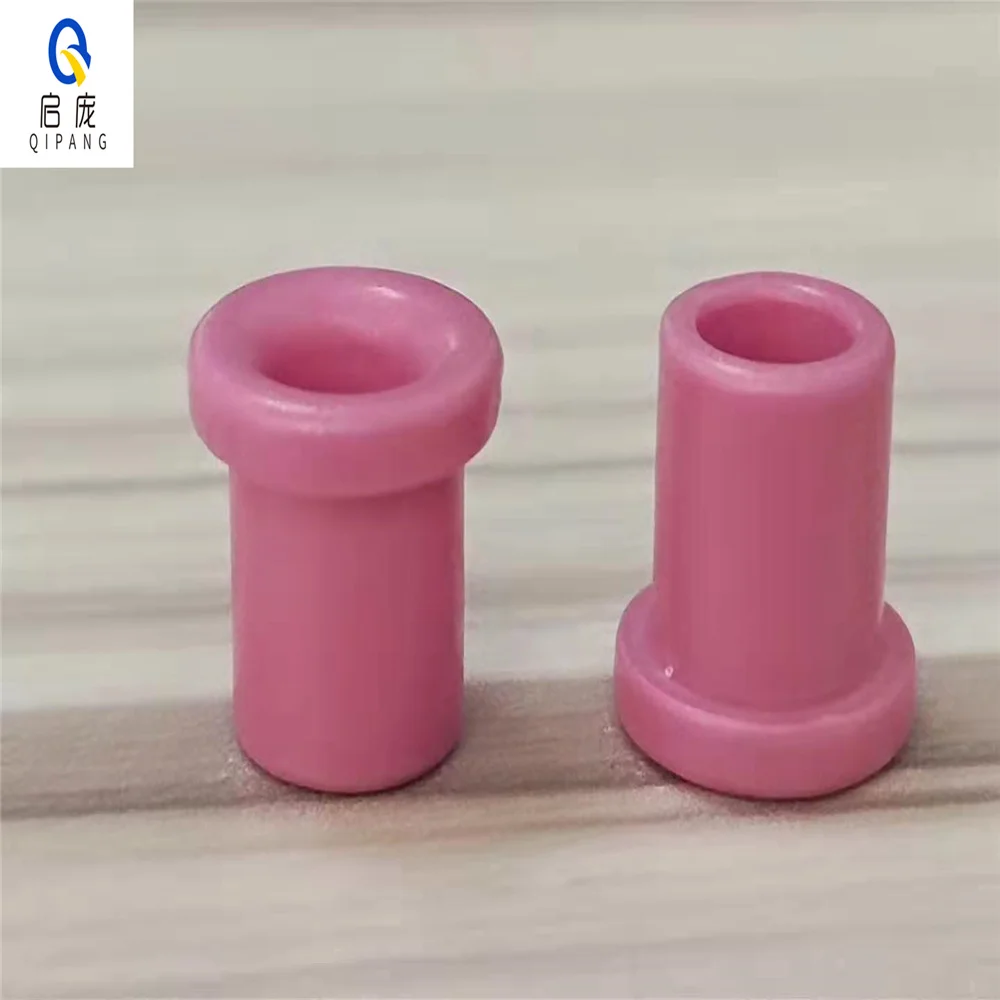 Máquina de alambre de cerámica de ojo de porcelana resistente al desgaste de alúmina 95 de 6MM, arco trenzado, accesorios textiles de cobre trenzado