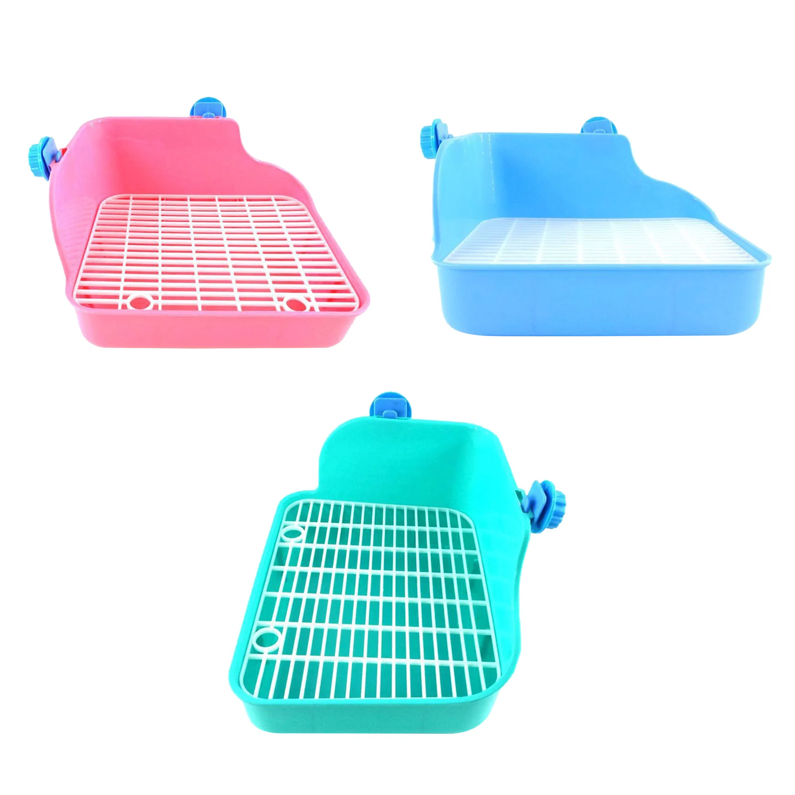 Rabbit Toilet Box Trainer Potty Corner Tray Litter Small Animals Pet Pan For Adult Hamster Guinea Pig Ferret Galesaur Bunny