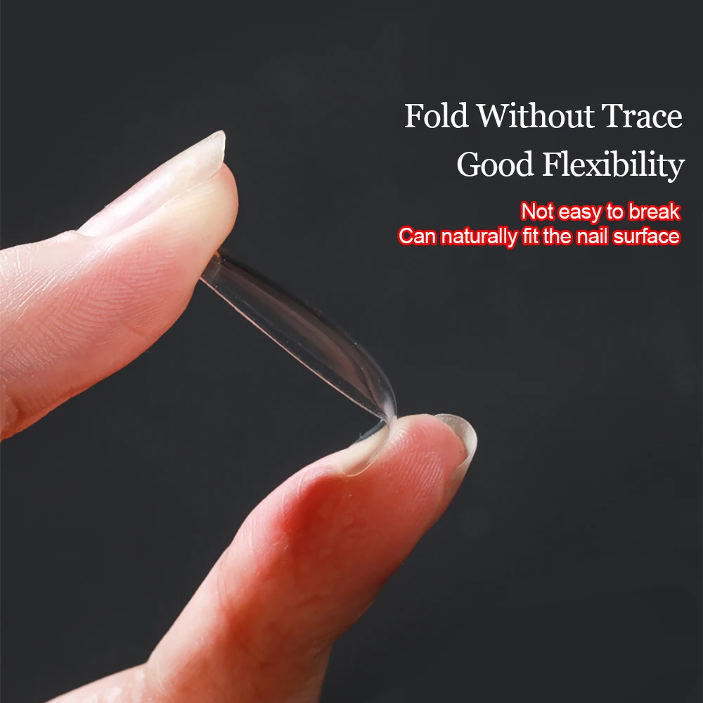 

Vendeeni 240 PCS White Clear Cover Full Acrylic Ballet Coffin French False Nail Tips Fake Toenail Tip Manicure Extension Tool