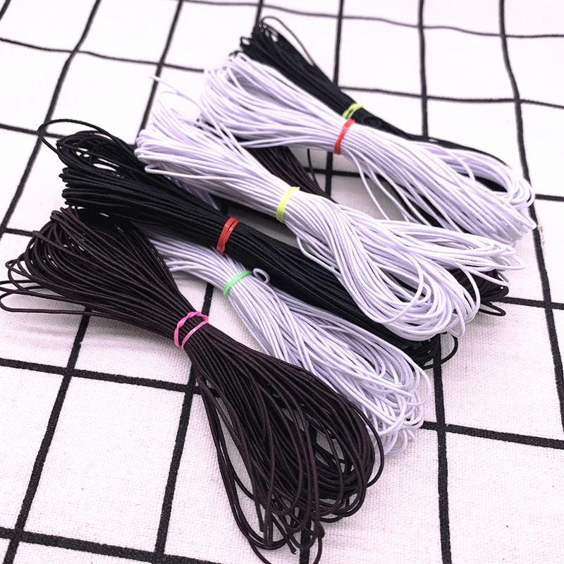 1.0mm 10yards/lot High-Elastic Round Elastic Band Rubber Band Elastic Cord Diy Sewing Accessories