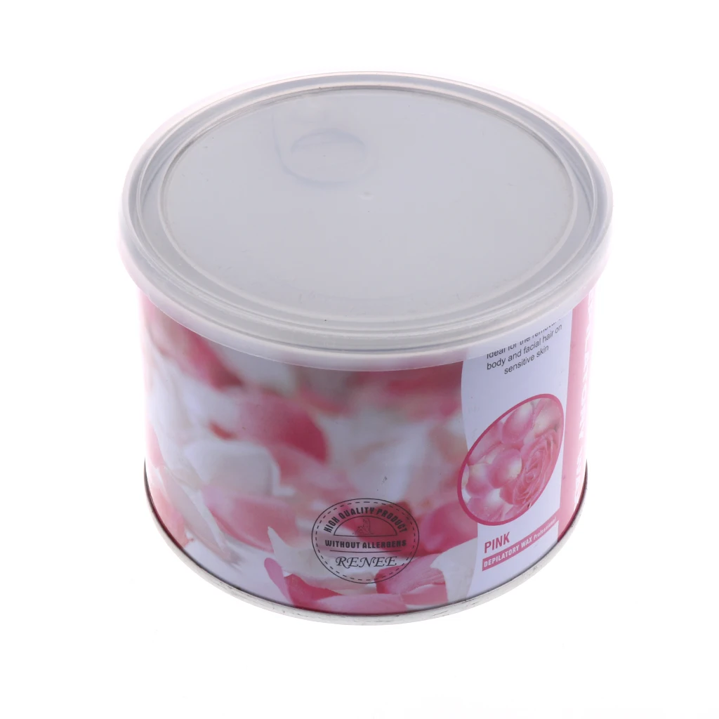 

400g/Bottle No Strip SPA Depilatory Hot Hard Wax Beans Painless Body Hair Removal Waxing Wax Rose Flavor