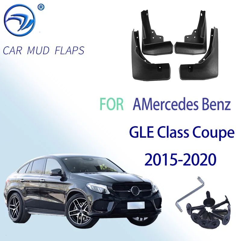 Car Mudflap for Mercedes Benz GLE Class Coupe C292 2015~2020 Fender Mud Flaps Guard Splash Flap Mudguards Accessories 2016 2017