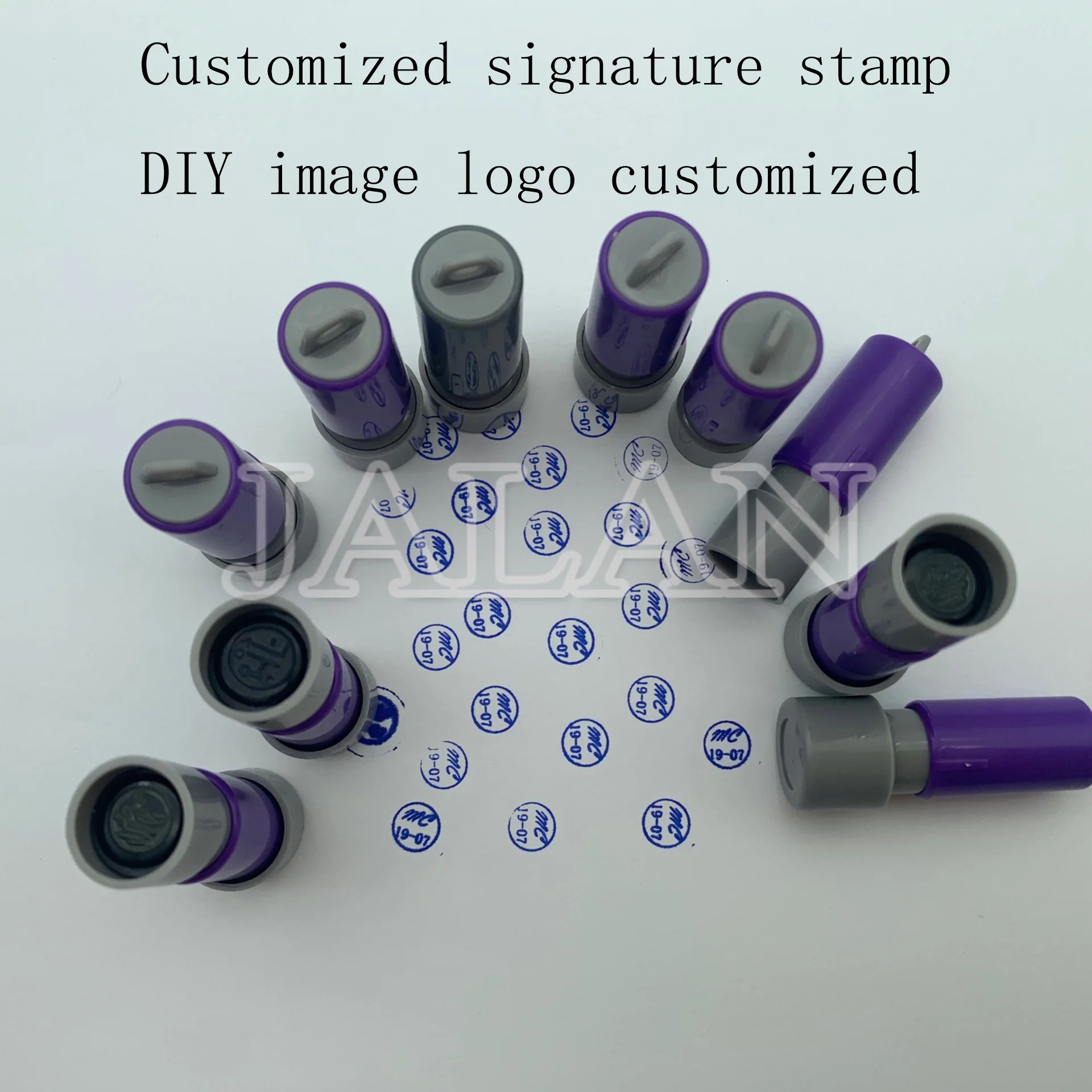 Customized signature stamp private seal for mobile phone repair workshop tool self inking custom DIY image logo