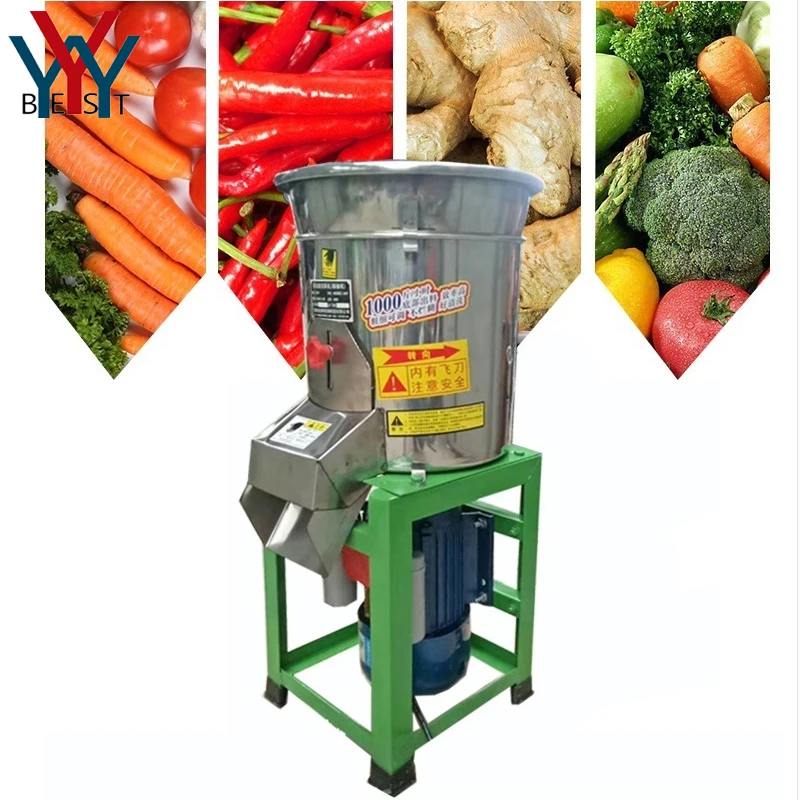 500kg/h Stainless Steel Electric Vegetable Cutting Machine Automatic vegetables Crusher Chopper Shredder for Potato Carrot 220V