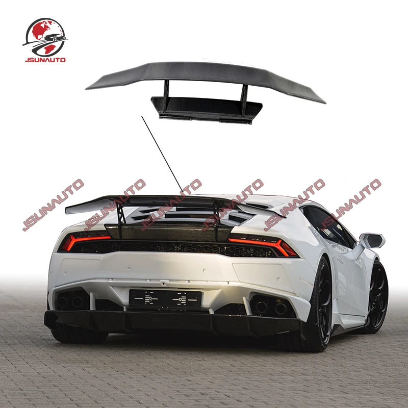 

DMC Style Real Carbon Fiber Spoiler For Lamborghin Huracan LP610 LP580 2014-18 Rear Tail Wing Trunk Auto Accessories