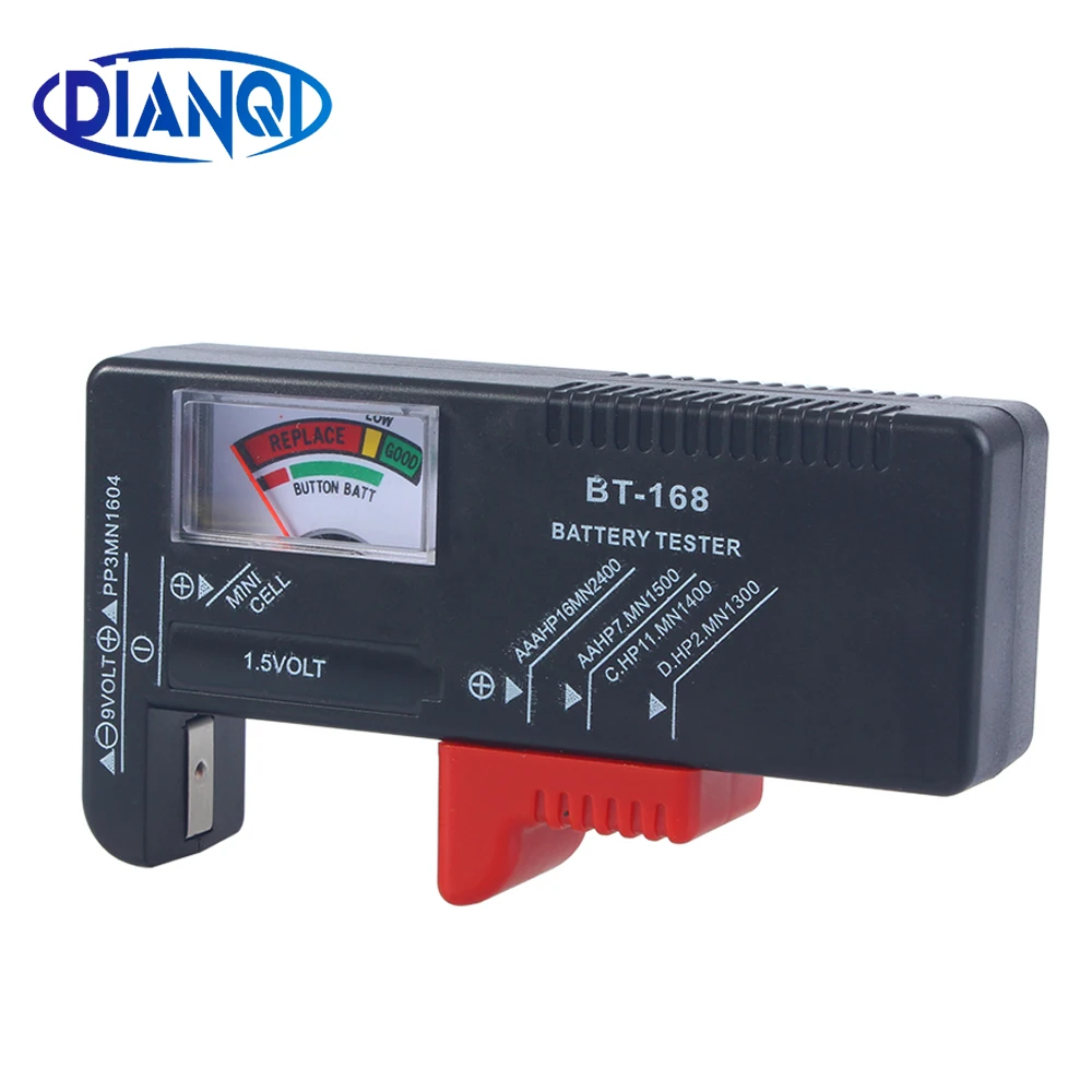 BT-168 بطاريات AA/AAA/C/D/9 فولت/1.5 فولت العالمي زر خلية بطارية اللون مشفرة متر تشير فولت اختبار مدقق BT168 الطاقة