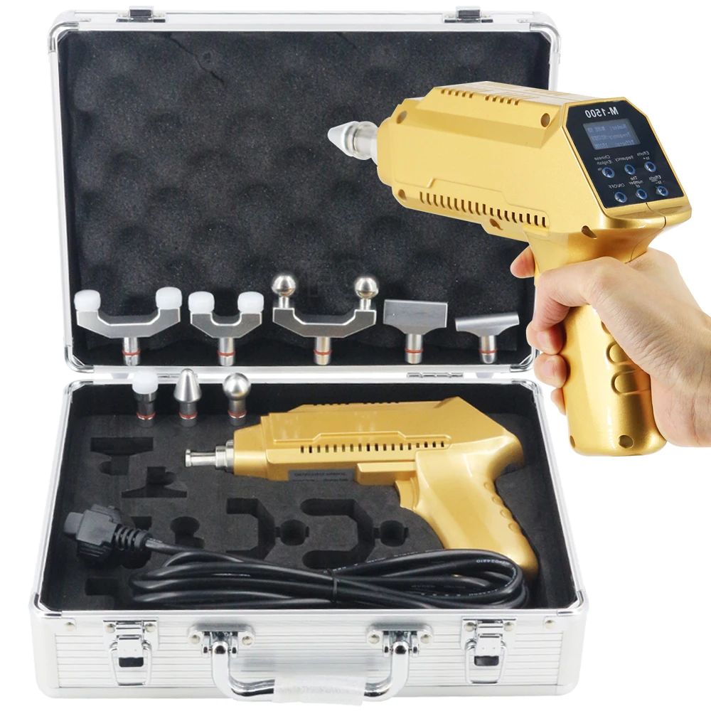 1500N Electric Chiropractic Adjusting Tool 8 Heads Adjustable Intensity Therapy Spinal Massager Spine Correction Gun