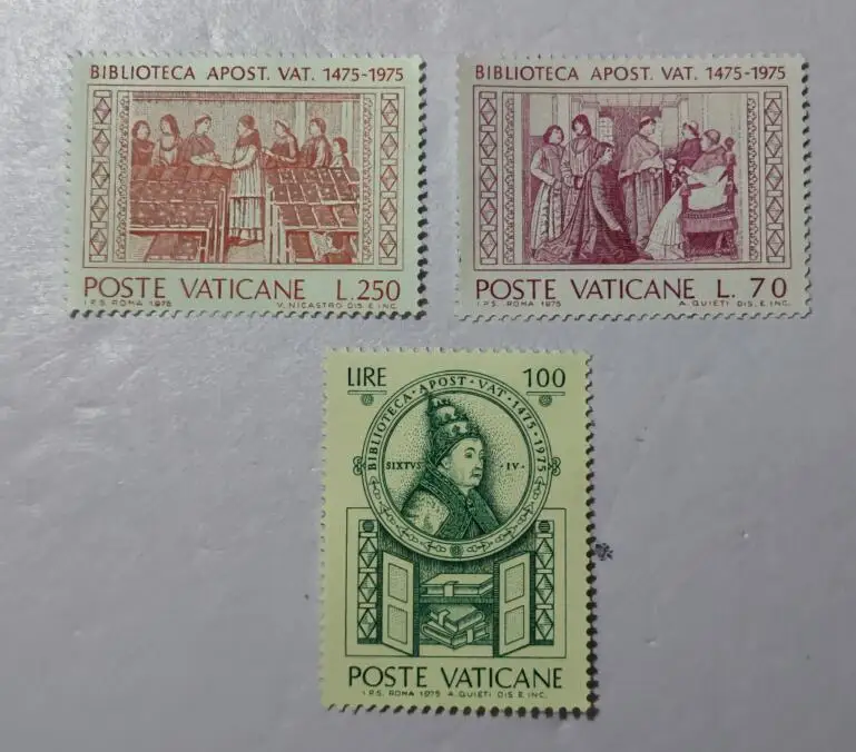 A17  3PCS  vatican, 1975， Post Stamps Postage Collection