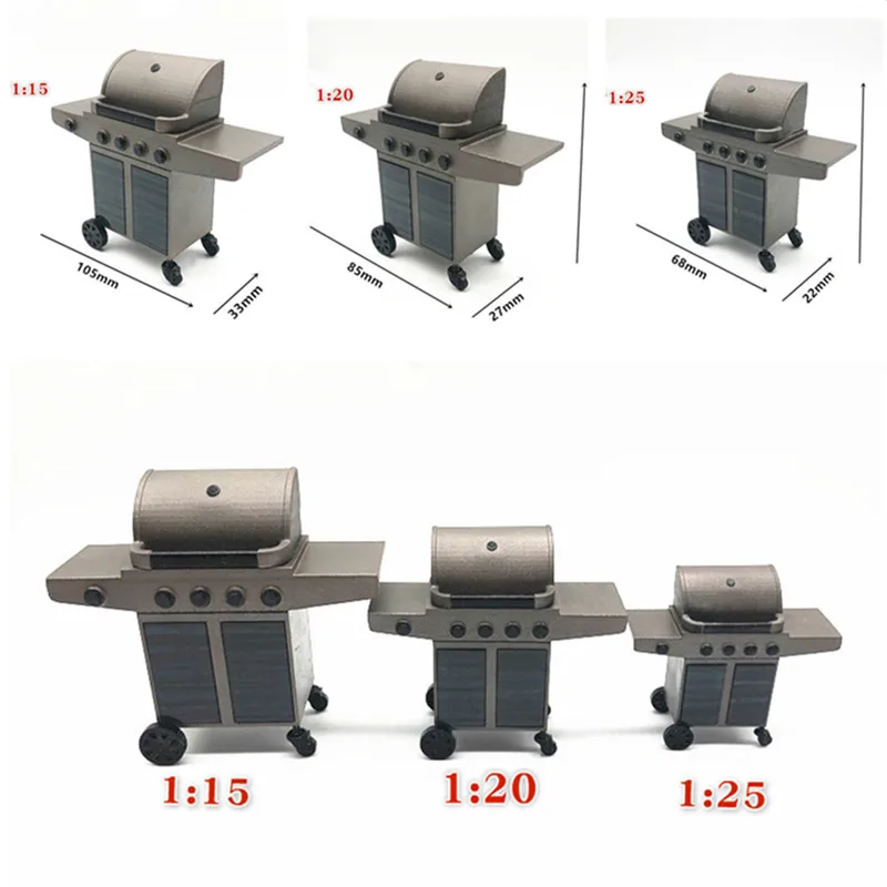 1:15/1:20/1:25 Miniature Dollhouse Stove Barbecue Grill Model DIY Handmade Craft Toy