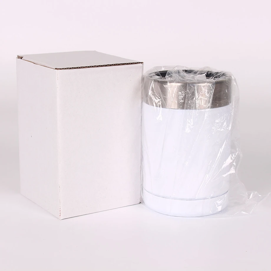 100pcs/Lot 12oz/350ml Sublimation Mug Can Cooler Tumbler Beer Cola Cup 18/8 Stainless Steel Insulated Vacuum Holder