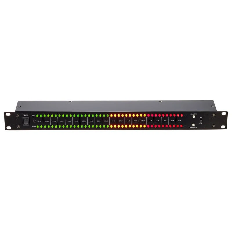 Music spectrum dual 40-segment LED stereo control volume level indicator 1U rhythm light