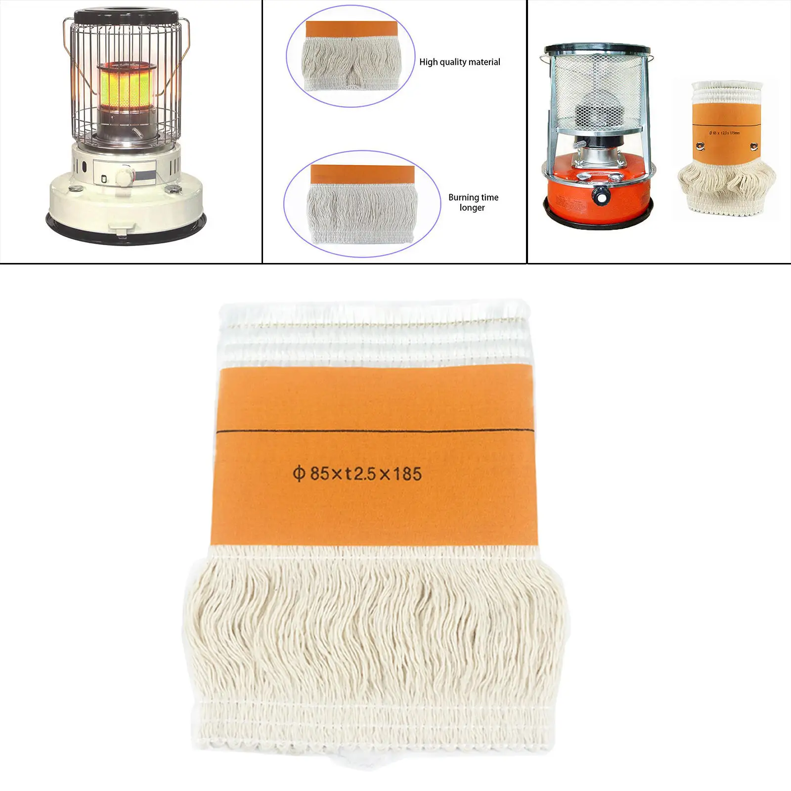 Kerosene Wick Glass Fiber Oil Lamp Cotton Durable Candle Winter for Indoor Copper Wire Cotton Wicks Kerosene Oil Light Core