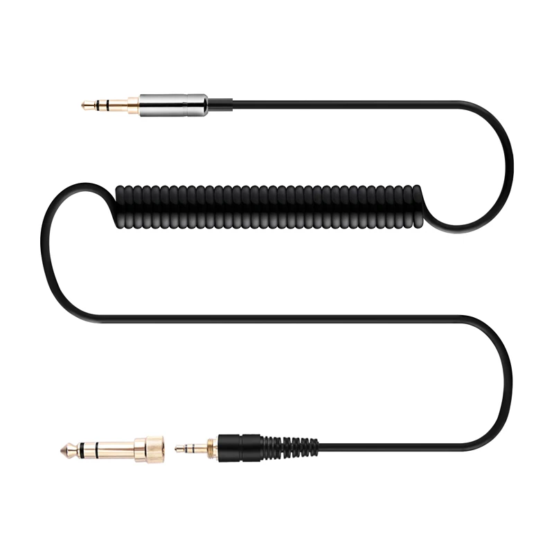 300cm Coiled Spring Audio Cable For B&O Beoplay Portal HX H6 H8 H7 H9 H2 H4 H95 H9 3rd Gen H8i H9i H6 H4 2nd Headphones