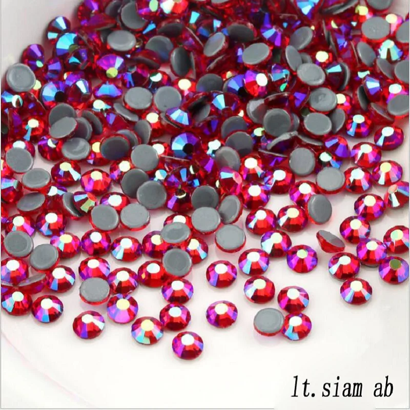 lt.siam  Crystal AB Hotfix Rhinestones,Glass Strass Hotfix Iron On Rhinestones For Nail Art Sewing & Fabric Decoretio