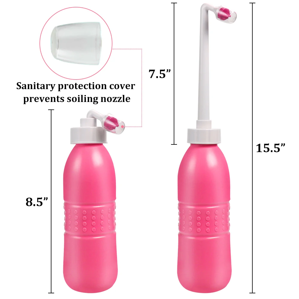 650ml Portable Travel Hand Held Bidet Sprayer Personal Cleaner Hygiene Bottle Spray Washing