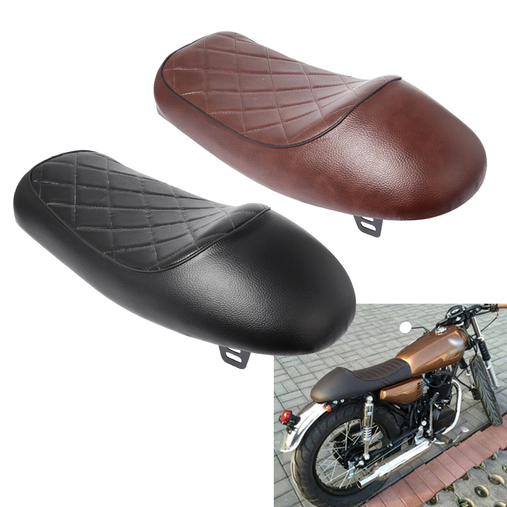 

Motorcycle Universal Cafe Racer Seat Custom Vintage Hump Saddle Flat Pan Retro Seats For Honda CB125S CB200 CB350 CL350 CB400