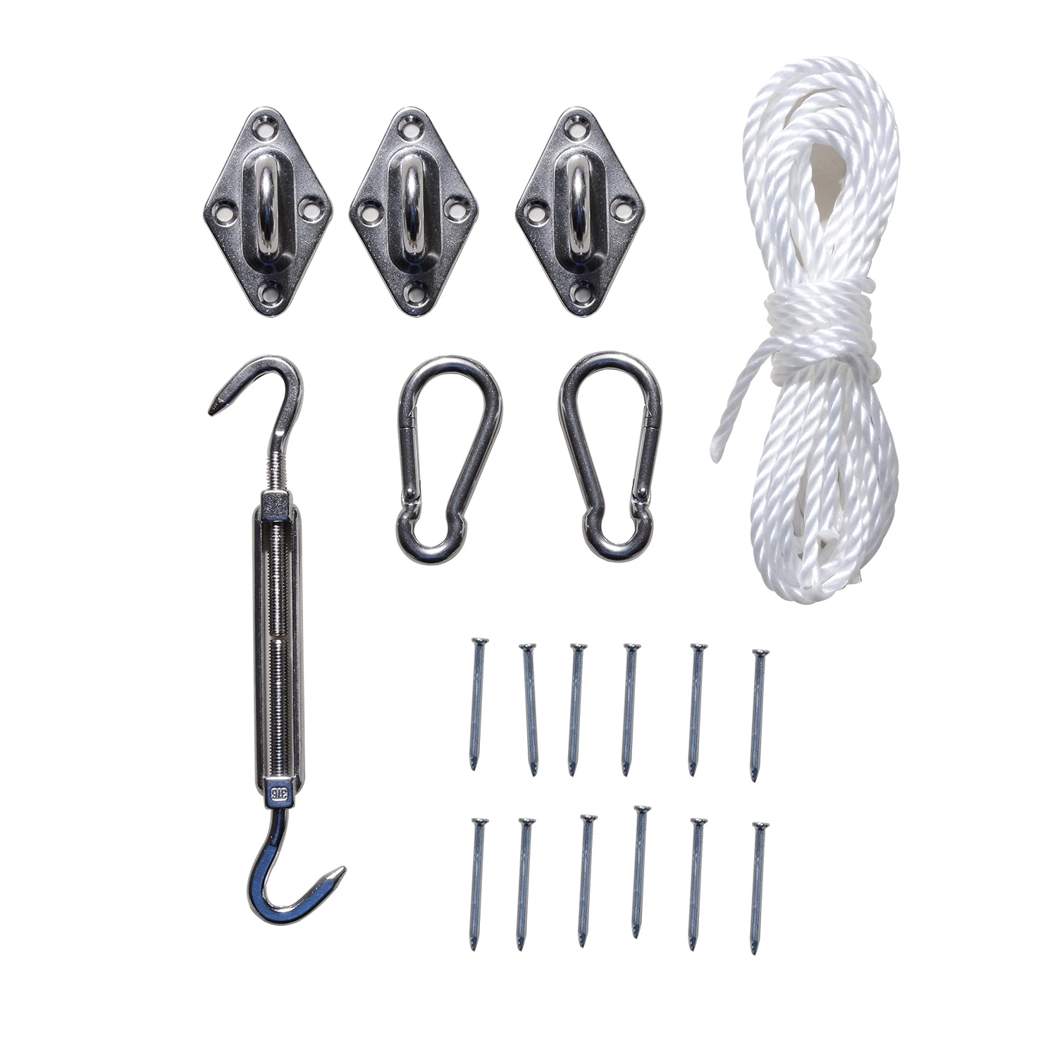 Outsunny awnings accessories for awning candle rope hook set stainless steel fixing