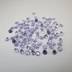 100 pz all'ingrosso AAAAA 1mm a 3mm lavanda sciolto Cubic Zirconia 1.50mm 1.75mm pietre sintetiche taglio rotondo zircone