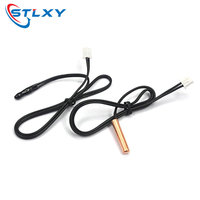 Stlxy Air conditioning temperature sensor 5K 10K 15K 20K 25k 50K Air Conditioner Tube Sensor rubber head copper head