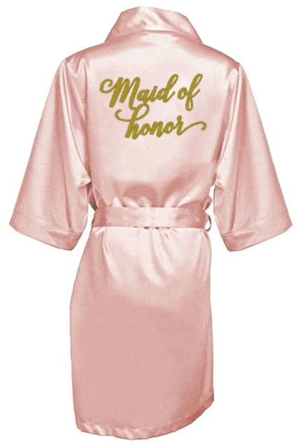 dusty pink bride robe satin robe women bridal pajamas wedding bridesmaid gift mother sister of the bride groom robes