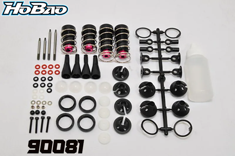 OFNA/HOBAO RACING 90081 FRONT / REAR SHOCK SET FOR 1/8 HYPER GTS/GTB NITRO/ELECTRIC ON-ROAD