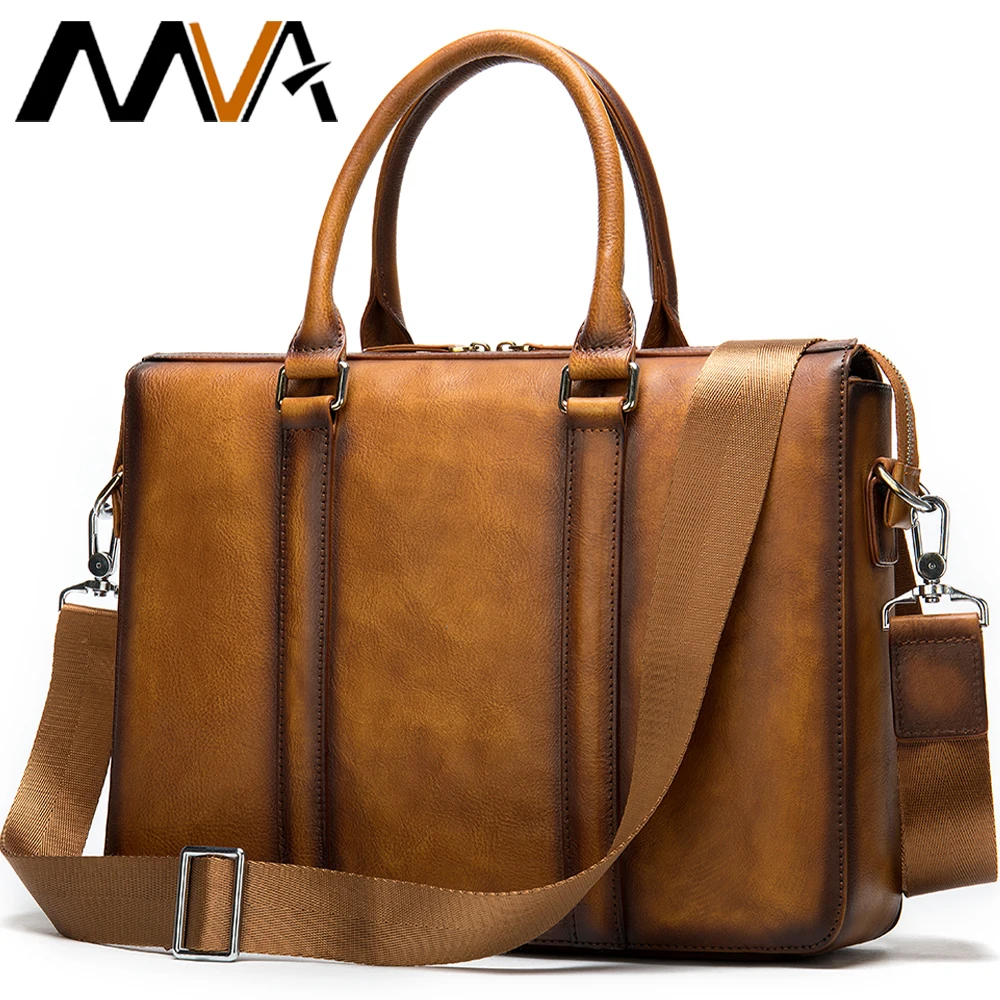 

Leather Bag Men Briefcase Genuine Leather Laptop Bag Business Man Briefcase Office Bags For Men Handbag porte document New 13330