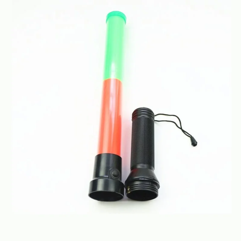 54cm*4cm Recharge Outdoor LED Warning Flashing  Red And Green Traffic Baton