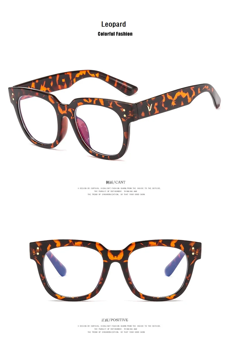 Anti-Blaulicht-Brille mit großem Rahmen 2026 Damen Computer-Brille mit Blaulichtfilter Schwarze Strahlenschutzbrille Brillen Herren – Detail 7