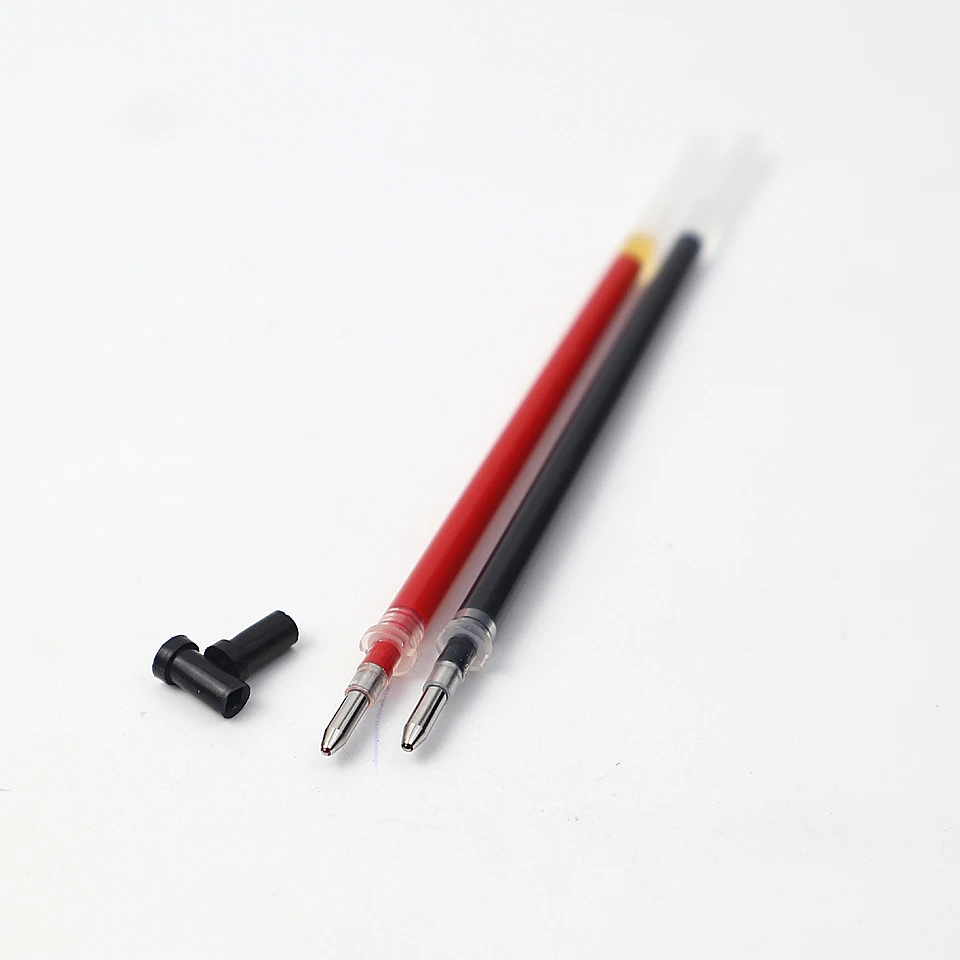 Push Type Gel Pen Refills 1.0mm Bullet Nib Black/Red ink The Writing Is Smooth Continuous ink Office Stationery 10pcs/lot