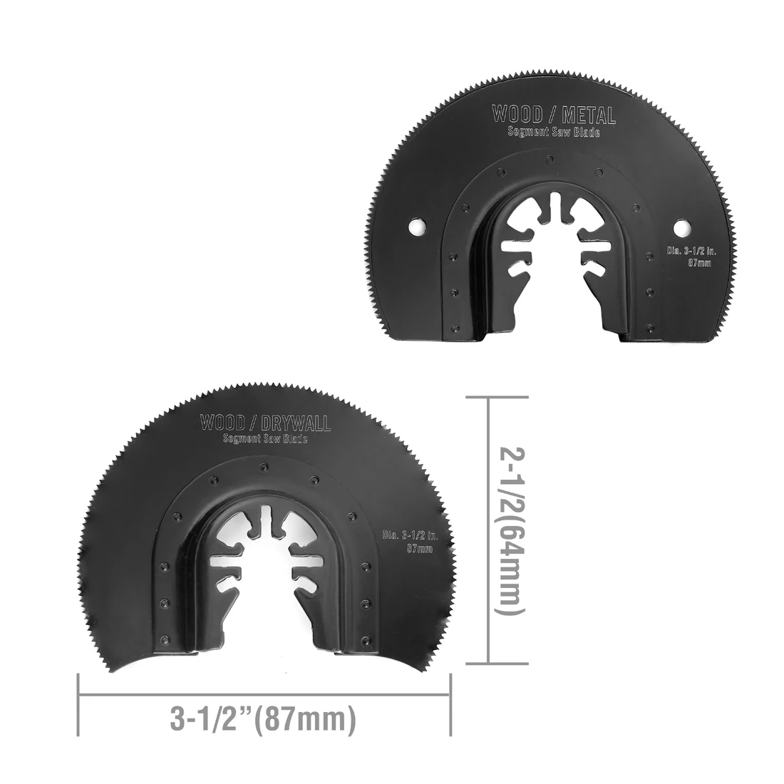 WORKPRO 23 PCS Multi Oscillating Saw Blades Set for Wood Plastic Metal Saw Blades with Quick Release Design