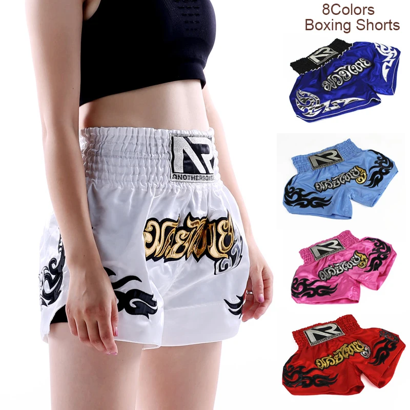 

Muay Thai Boxing Shorts for Men's Women's Kids Teenagers Kickboxing Fighting MMA Trunks Sanda Grappling Bjj Sports Short Pants