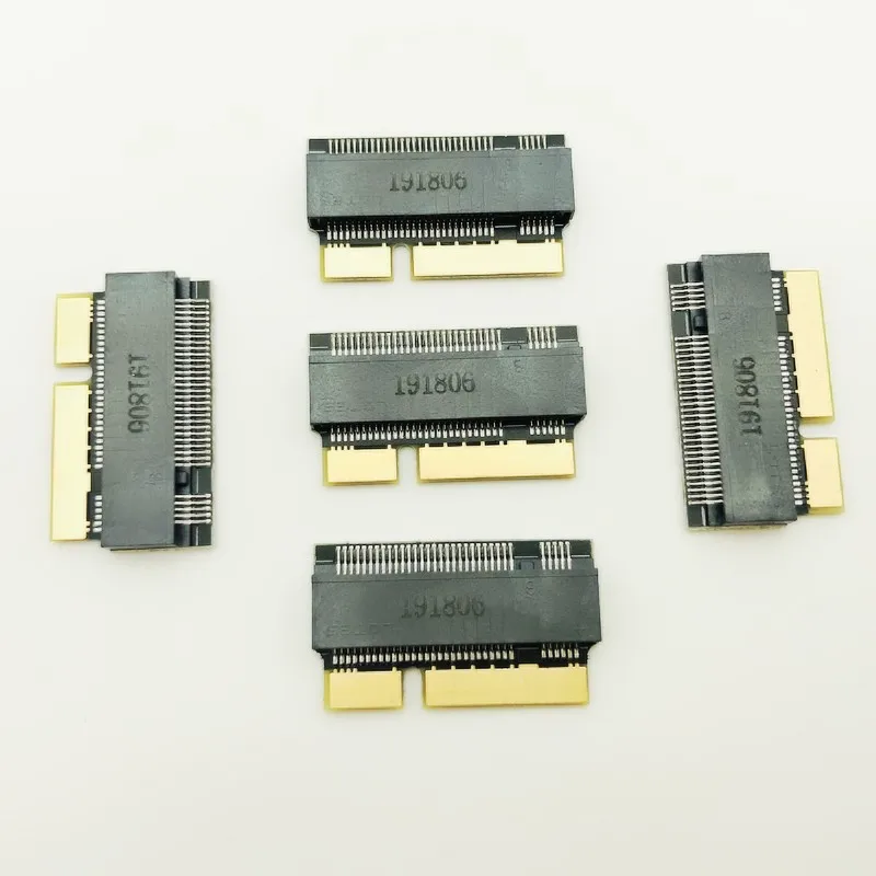 5PCS สำหรับ Macbook SSD อะแดปเตอร์การ์ดสำหรับ Apple SSD Adapter สำหรับ Macbook Air 2012 A1398 A1425 6Pin + 17Pin m.2 M2 SSD Adapter Converter
