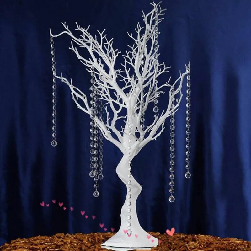 New Arrival Wedding Table Decoration Centerpices White Branch Wishing Tree Romantic Festival Home Decor Props 10Pcs