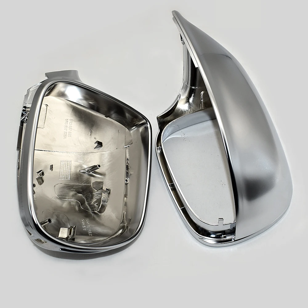 

Матовая серебряная крышка зеркала для Audi Q5 2009-2015 Q7 2009-2017, замена бокового крыла автомобиля с вспомогательным устройством или без