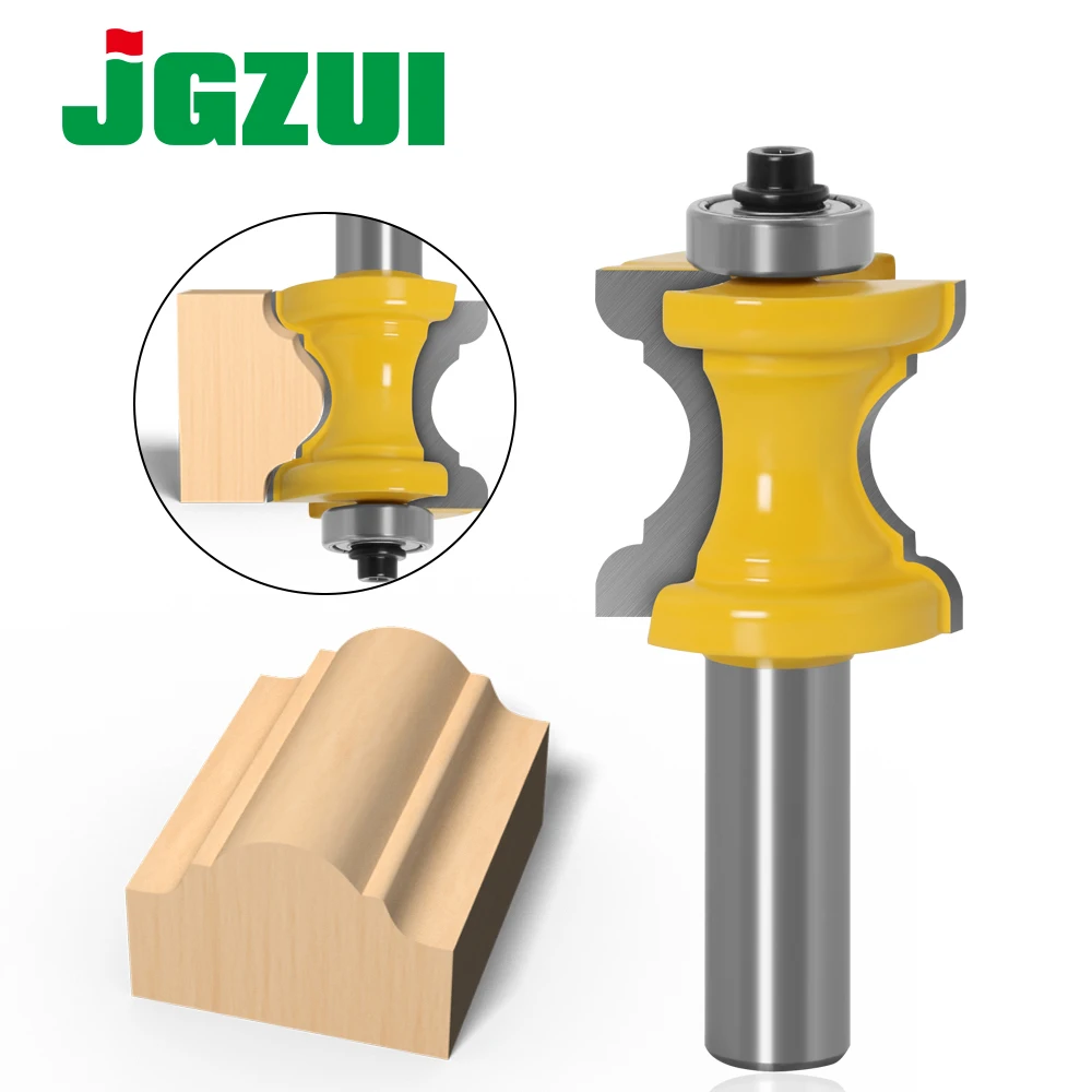 Bullnose Shank com Bead Coluna Router Bit Line Knife Tenon Cutter Ferramenta de Madeira 12 Mm6 Mm8 mm 1pc