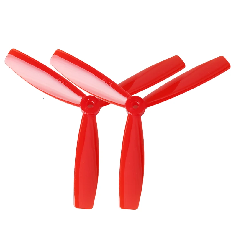 2 pairs Drone Propellers 4045 5045 6045 3 Blades Propeller Bull 3-blade Nose Props 2 CCW 2 CW for QAV210 250 Racing Quadcopter