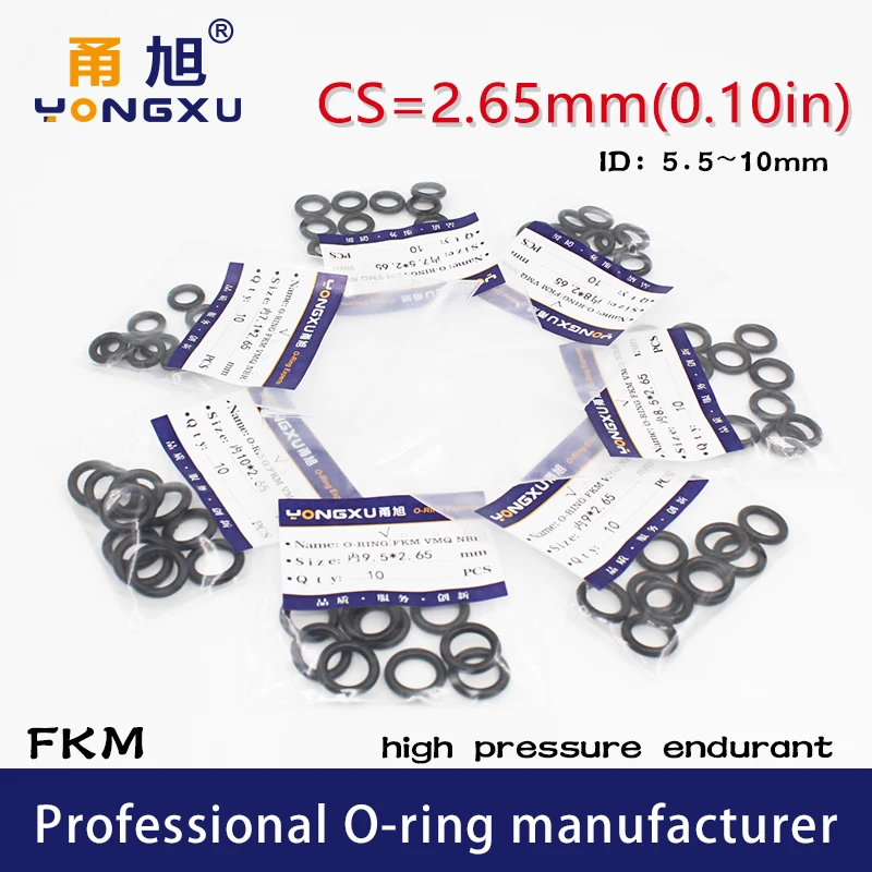 10Pcs/Lot Black Fkm…