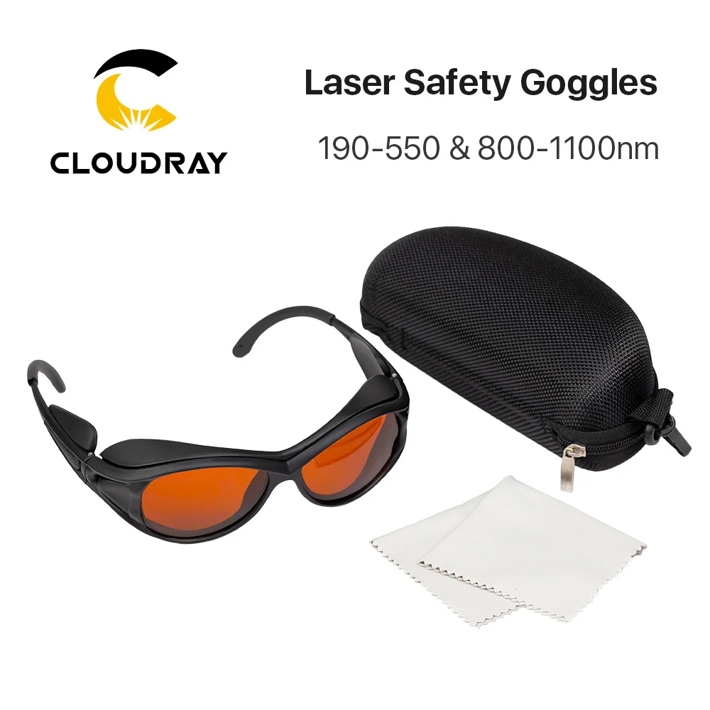 Laser Cloudray okulary ochronne 190-550nm i 800-1100nm typu A osłona okulary ochronne okulary ochronne dla UV i zielonego włókna